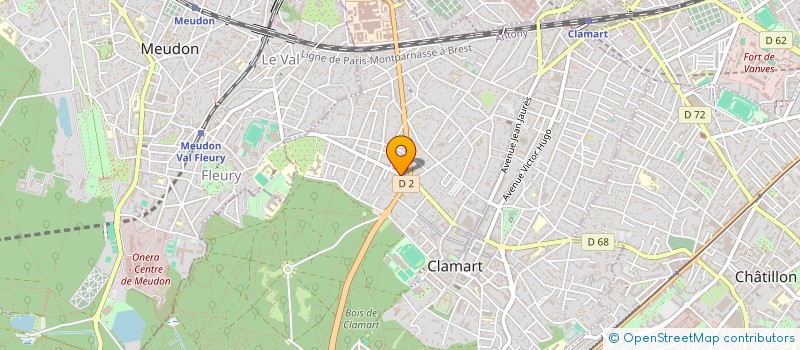 localisation de l'entreprise SCI LA SAUVAGINE à CLAMART