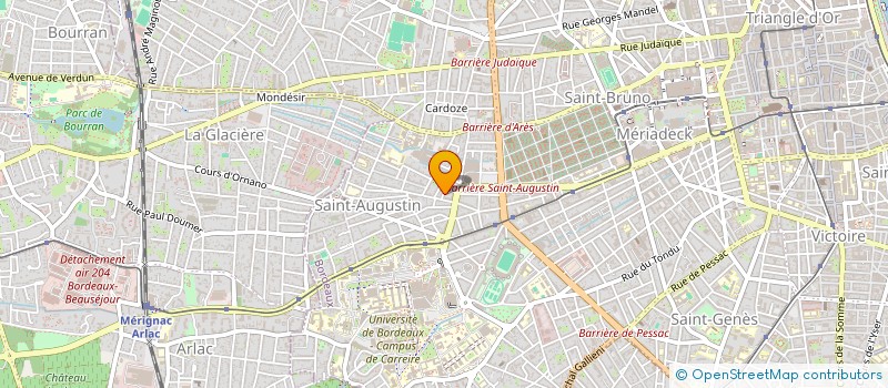 localisation de l'entreprise SCI LA SAUVE  BORDEAUX