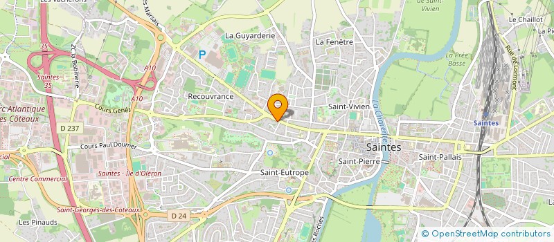 localisation de l'entreprise SCI LA SAUZAIE  SAINTES