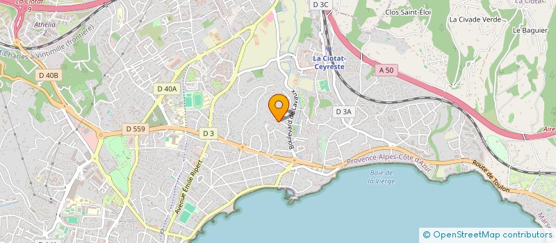 localisation de l'entreprise SCI LA SAVANE à LA CIOTAT