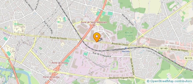 localisation de l'entreprise SCI LA SAVARIERE  VERTOU