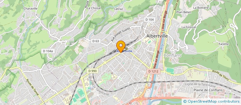localisation de l'entreprise SCI LA SAVOISIENNE DE L'IMMOBILIER  ALBERTVILLE