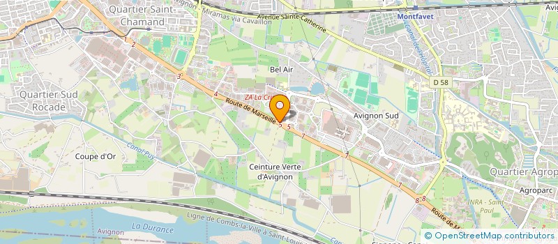 localisation de l'entreprise SCI LA SAVOYARDE  AVIGNON