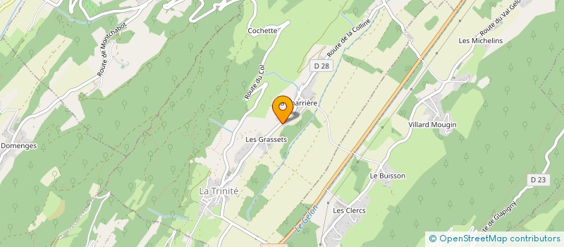 localisation de l'entreprise SCI LA SAVOYARDE  LA TRINITE