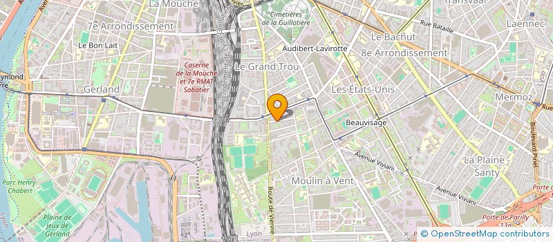 localisation de l'entreprise SCI LA SCALA  VENISSIEUX