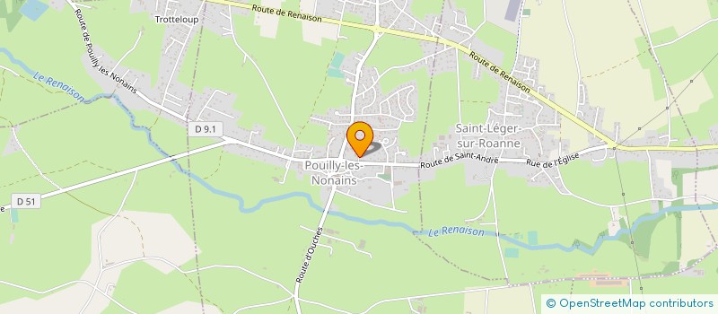localisation de l'entreprise SCI LA SCALA  POUILLY-LES-NONAINS