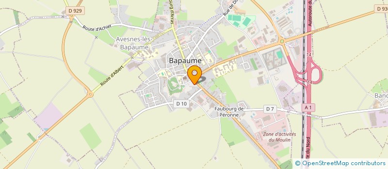 localisation de l'entreprise SCI LA SCANDINAVE  BAPAUME