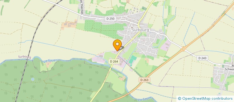 localisation de l'entreprise SCI LA SCIERIE  SURBOURG