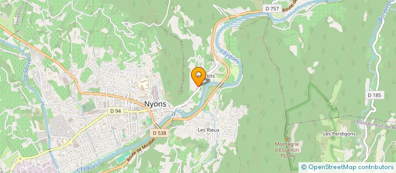 localisation de l'entreprise SCI LA SCOURTINERIE  NYONS