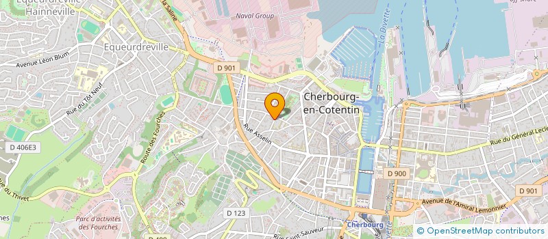localisation de l'entreprise SCI LA SEGONDITE à CHERBOURG-EN-COTENTIN
