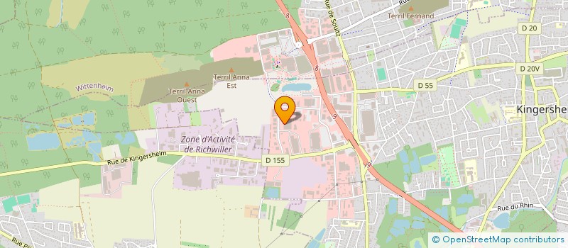 localisation de l'entreprise SCI LA SEINE  KINGERSHEIM