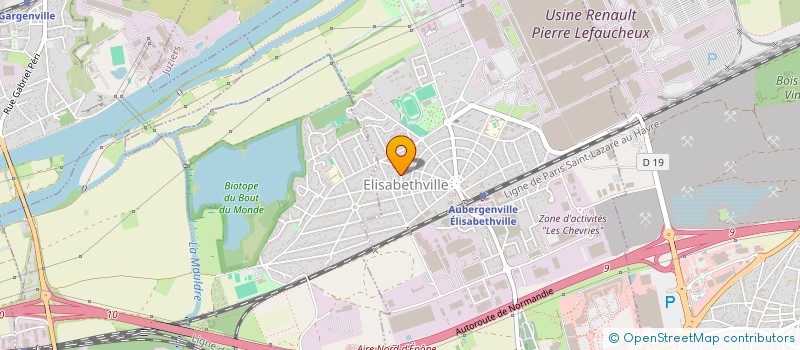 localisation de l'entreprise SCI LA SEINE  AUBERGENVILLE