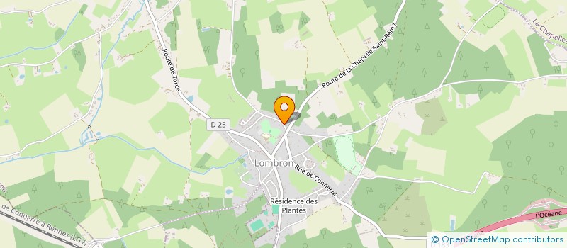 localisation de l'entreprise SCI LA SELLERIE  LOMBRON