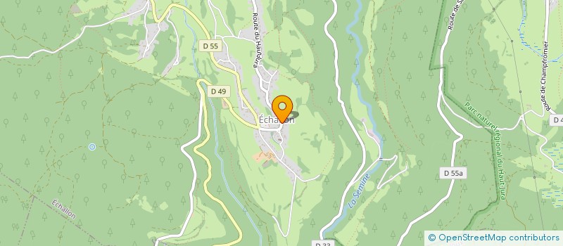 localisation de l'entreprise SCI LA SEMINE  ECHALLON