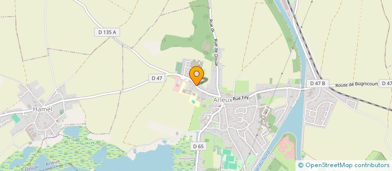 localisation de l'entreprise SCI LA SENSEE  ARLEUX