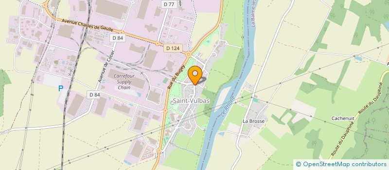 localisation de l'entreprise SCI LA SEREINE  SAINT-VULBAS