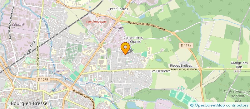 localisation de l'entreprise SCI LA SERENITE à BOURG-EN-BRESSE