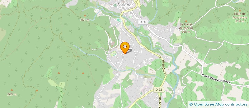 localisation de l'entreprise SCI LA SERIGNANE  COTIGNAC