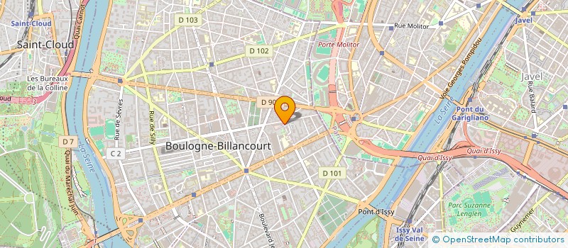 localisation de l'entreprise SCI LA SERPOLETTE à BOULOGNE-BILLANCOURT