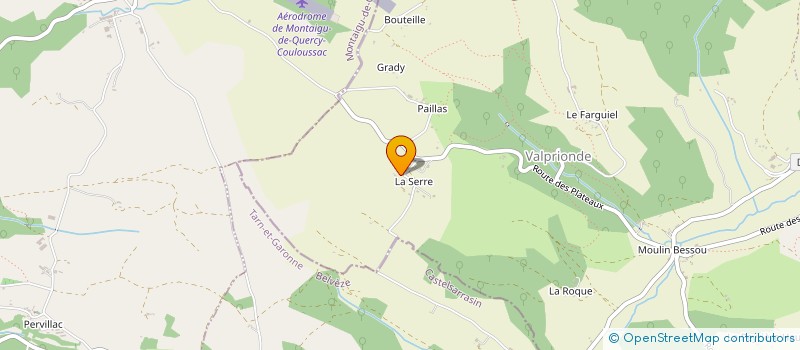 localisation de l'entreprise SCI LA SERRE  MONTCUQ-EN-QUERCY-BLANC