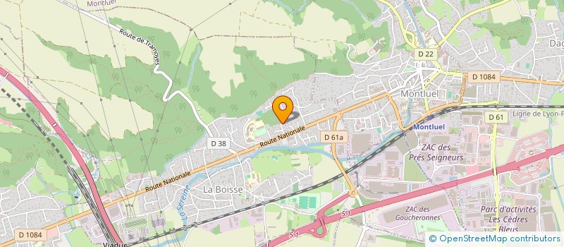 localisation de l'entreprise SCI LA SEVENNE  LA BOISSE