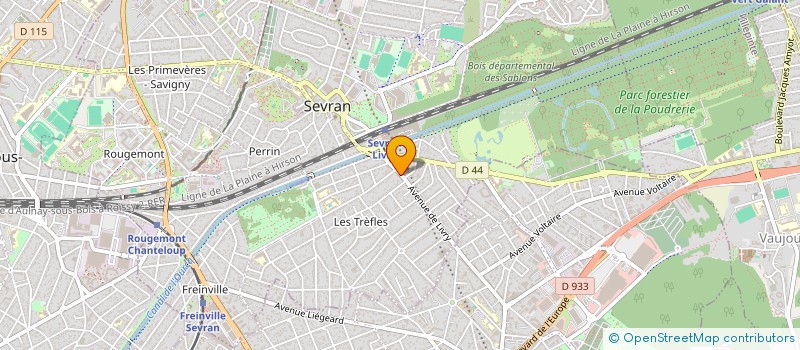 localisation de l'entreprise SCI LA SEVRANNAISE  SEVRAN