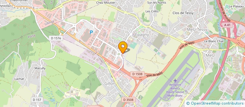 localisation de l'entreprise SCI LA SEVRE  EPAGNY METZ-TESSY