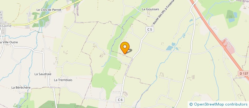 localisation de l'entreprise SCI LA SIFFLAIS  SAINT-BRIEUC-DES-IFFS