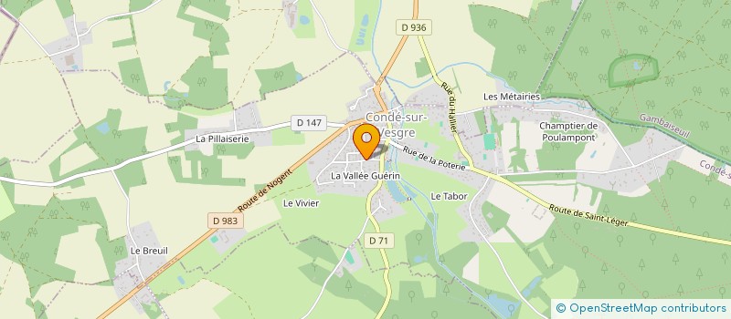 localisation de l'entreprise SCI LA SIGOISE  CONDE-SUR-VESGRE