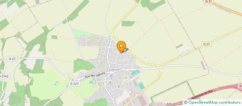 localisation de l'entreprise SCI LA SIRAUDIERE  GUEUX