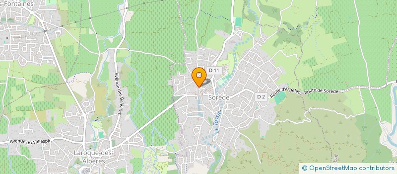 localisation de l'entreprise SCI LA SIUREDA  SOREDE