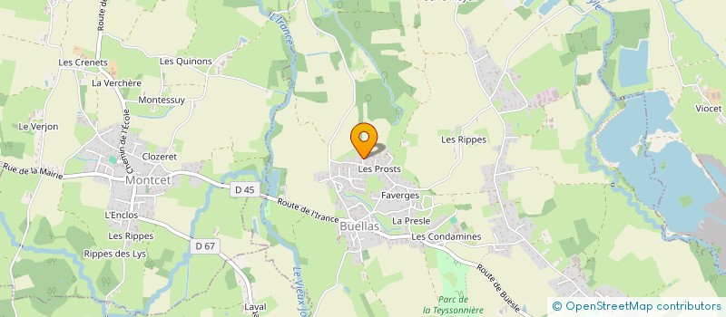 localisation de l'entreprise SCI LA SOCCA  MONTCET