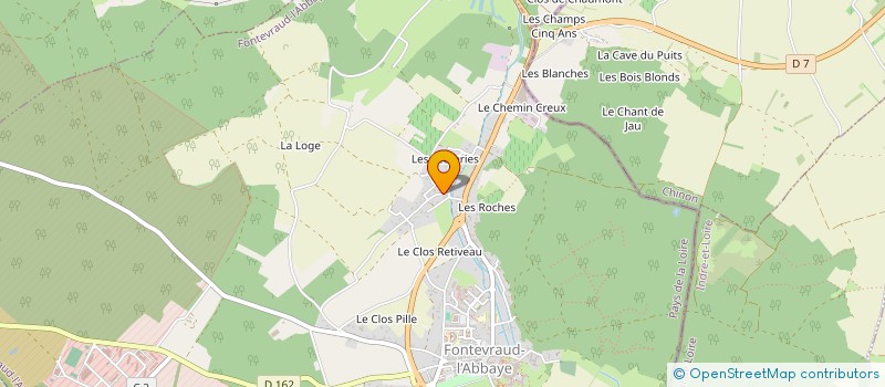 localisation de l'entreprise SCI LA SOCRAIE  FONTEVRAUD-L'ABBAYE