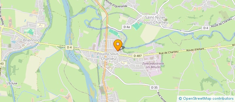 localisation de l'entreprise SCI LA SOIERIE CLAUDE 42  POUILLY-SOUS-CHARLIEU