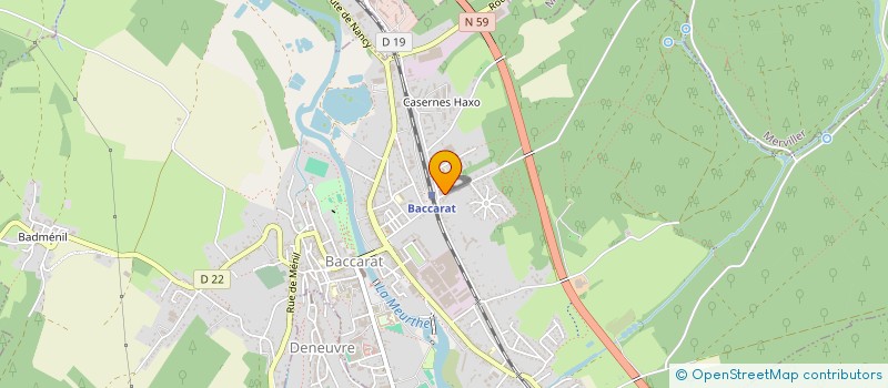 localisation de l'entreprise SCI LA SOLEILLADE  BACCARAT