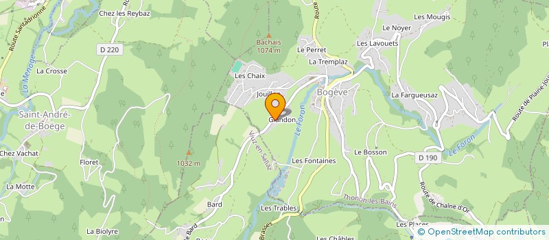 localisation de l'entreprise SCI LA SOLEILLETTE   SANTE  BOGEVE