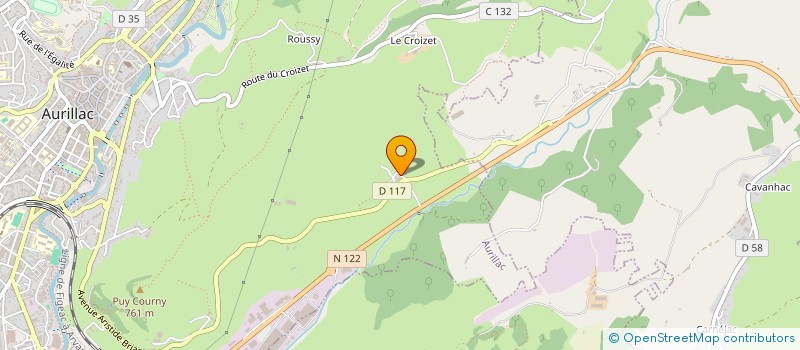 localisation de l'entreprise SCI LA SOLIDARITE à AURILLAC