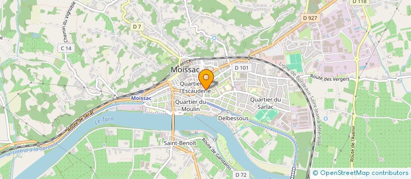 localisation de l'entreprise SCI LA SOLIDARITE  MOISSAC