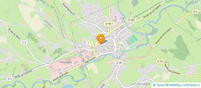 localisation de l'entreprise SCI LA SOLITUDE  CHARLIEU