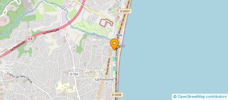 localisation de l'entreprise SCI LA SONIA à ANTIBES