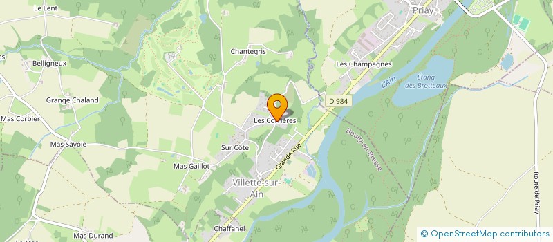 localisation de l'entreprise SCI LA SORELLE  VILLETTE-SUR-AIN