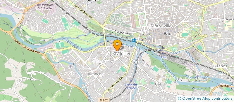 localisation de l'entreprise SCI LA SOUBIRANA à PAU
