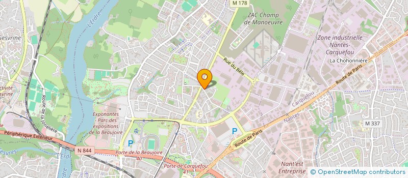 localisation de l'entreprise SCI LA SOUDAIRIE  NANTES