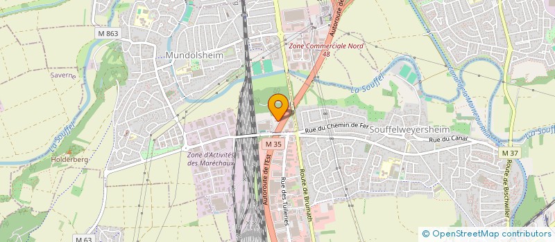 localisation de l'entreprise SCI LA SOUFFEL  OLWISHEIM