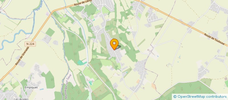 localisation de l'entreprise SCI LA SOULACAISE DES 4 G  MONTAIGUT-SUR-SAVE