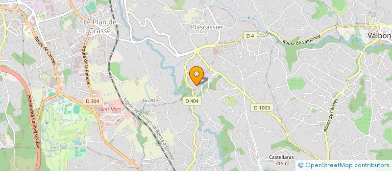 localisation de l'entreprise SCI LA SOULANE à GRASSE
