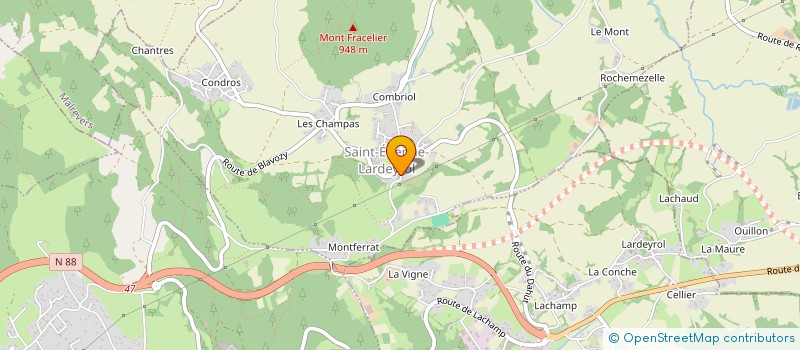 localisation de l'entreprise SCI LA SOUPETTE  SAINT-ETIENNE-LARDEYROL