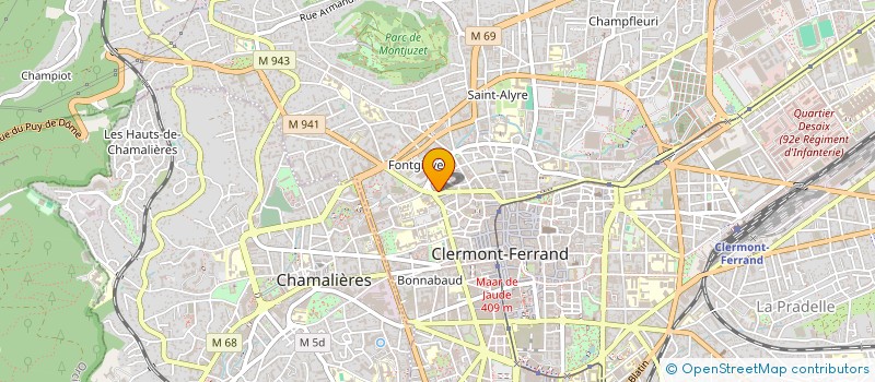 localisation de l'entreprise SCI LA SOURCE  CLERMONT-FERRAND