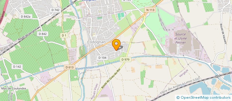 localisation de l'entreprise SCI LA SOURCE  CODOGNAN