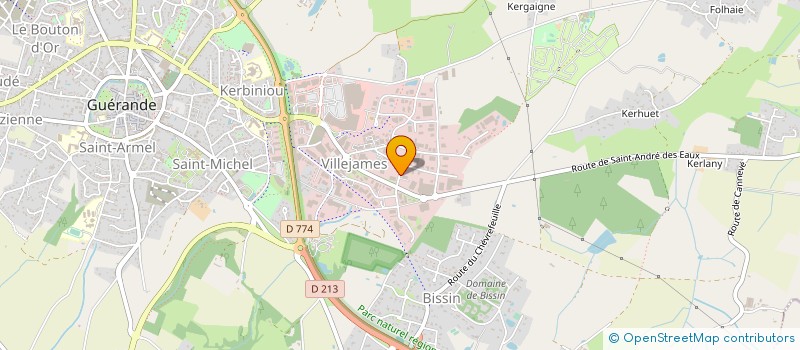 localisation de l'entreprise SCI LA SOURCE  GUERANDE